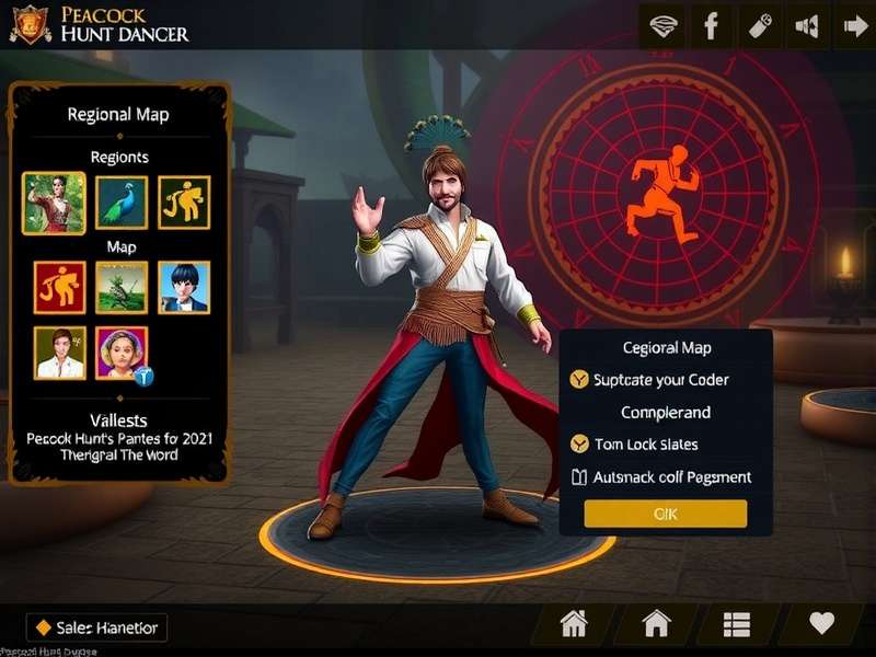 Peacock Hunt Dancer Game Screenshot