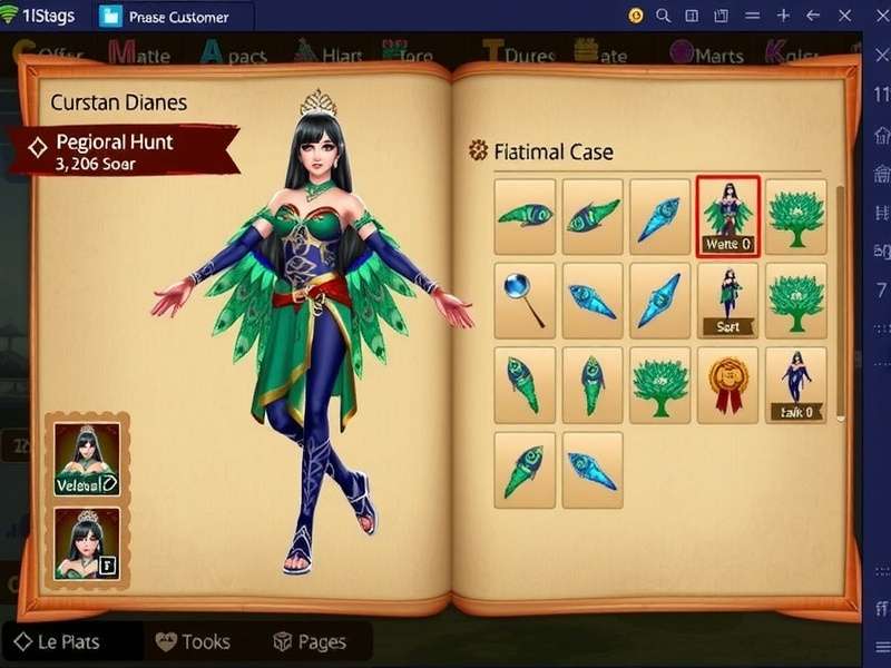 Peacock Hunt Dancer Regional Map